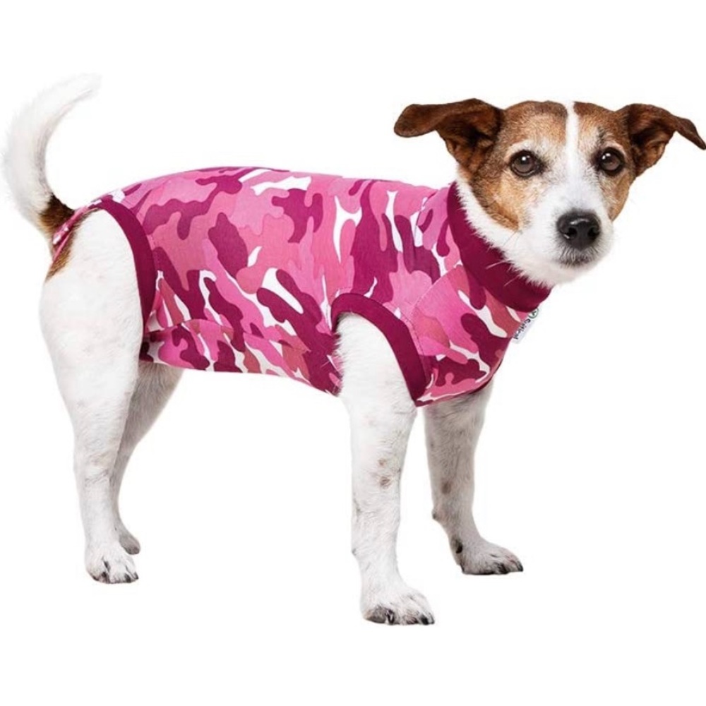 💕- Dog recovery suit - Pink Camouflage.